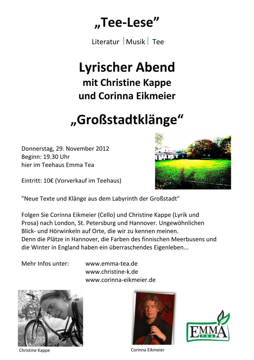 Flyer "Schichten der Nacht"